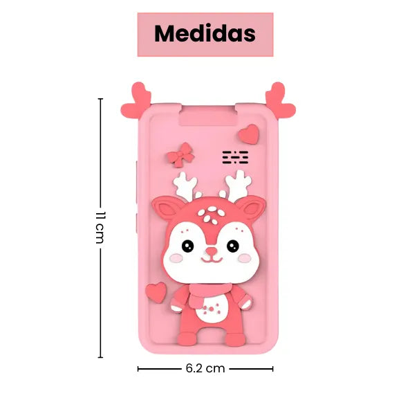Celular Inteligente Para Niñas Y Niños Con Pantalla Táctil, Juegos Didácticos, Música y Fotos 48MP