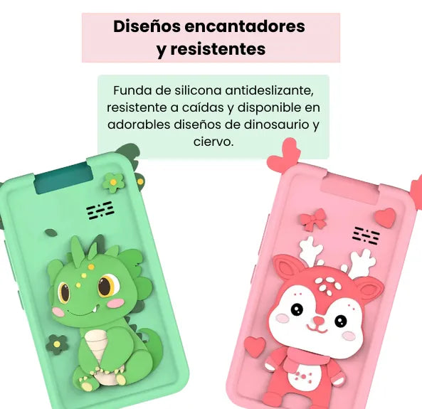 Celular Inteligente Para Niñas Y Niños Con Pantalla Táctil, Juegos Didácticos, Música y Fotos 48MP