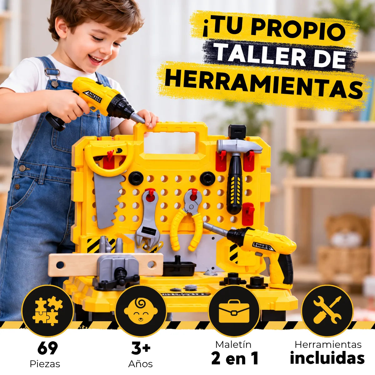Mesa De Herramientas Para Niños