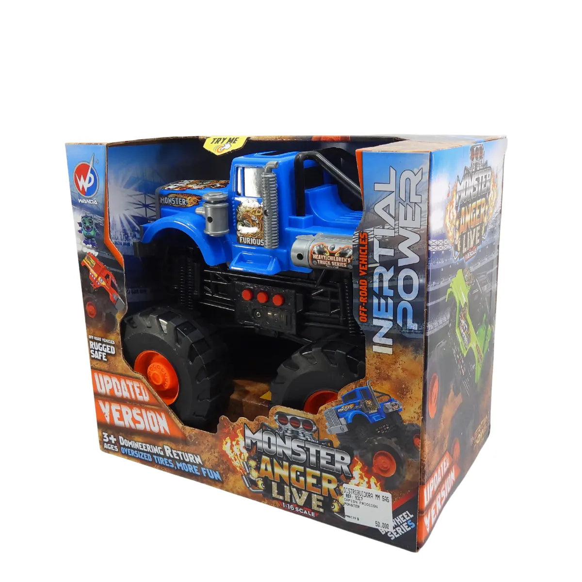 Campero Fricción Monster Para Niños