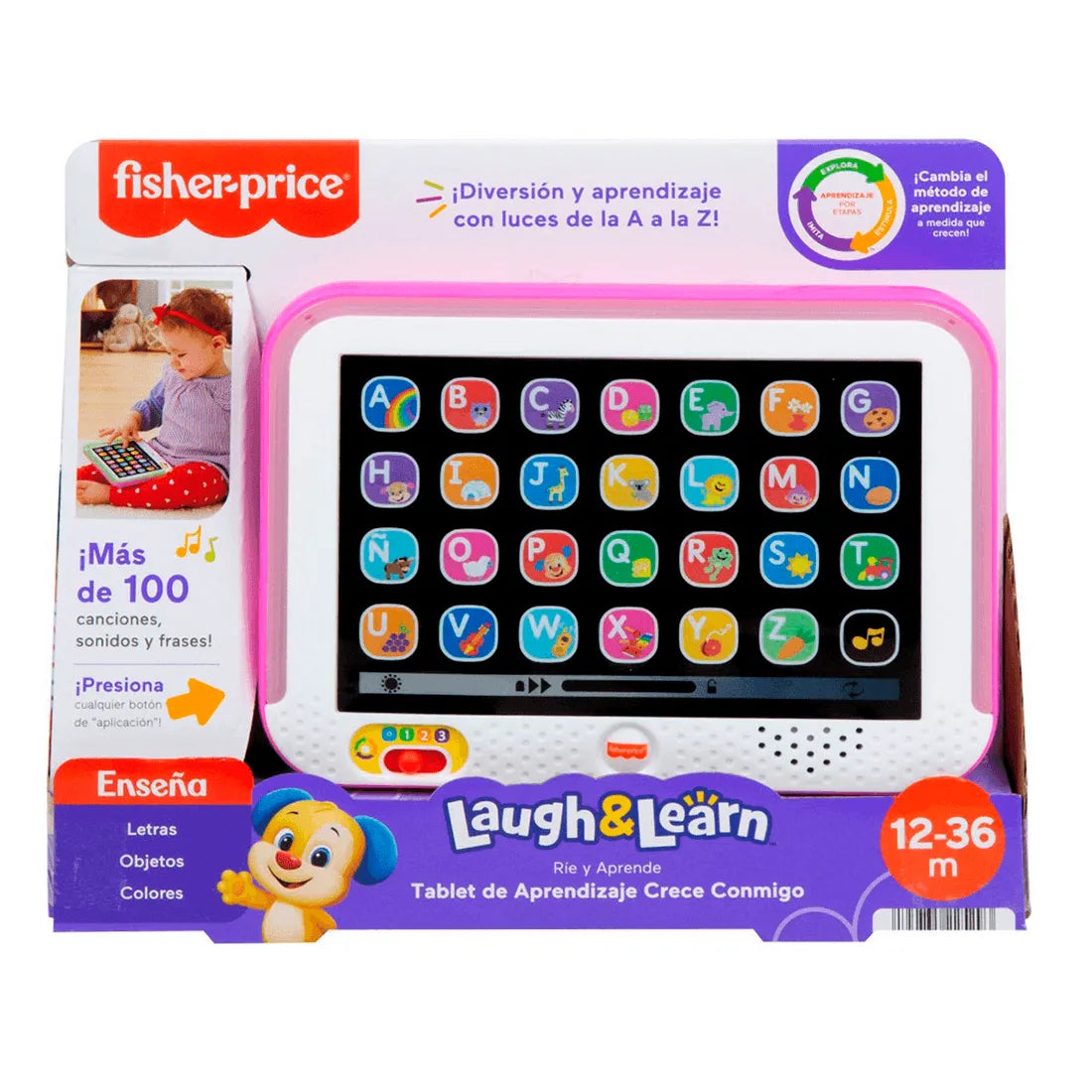 Fisher-Price Tablet de Aprendizaje Crece Conmigo Rosa