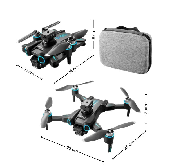 Drone Mediano Plegable 4K con Cámara HD, Motor Brushless y Control Remoto
