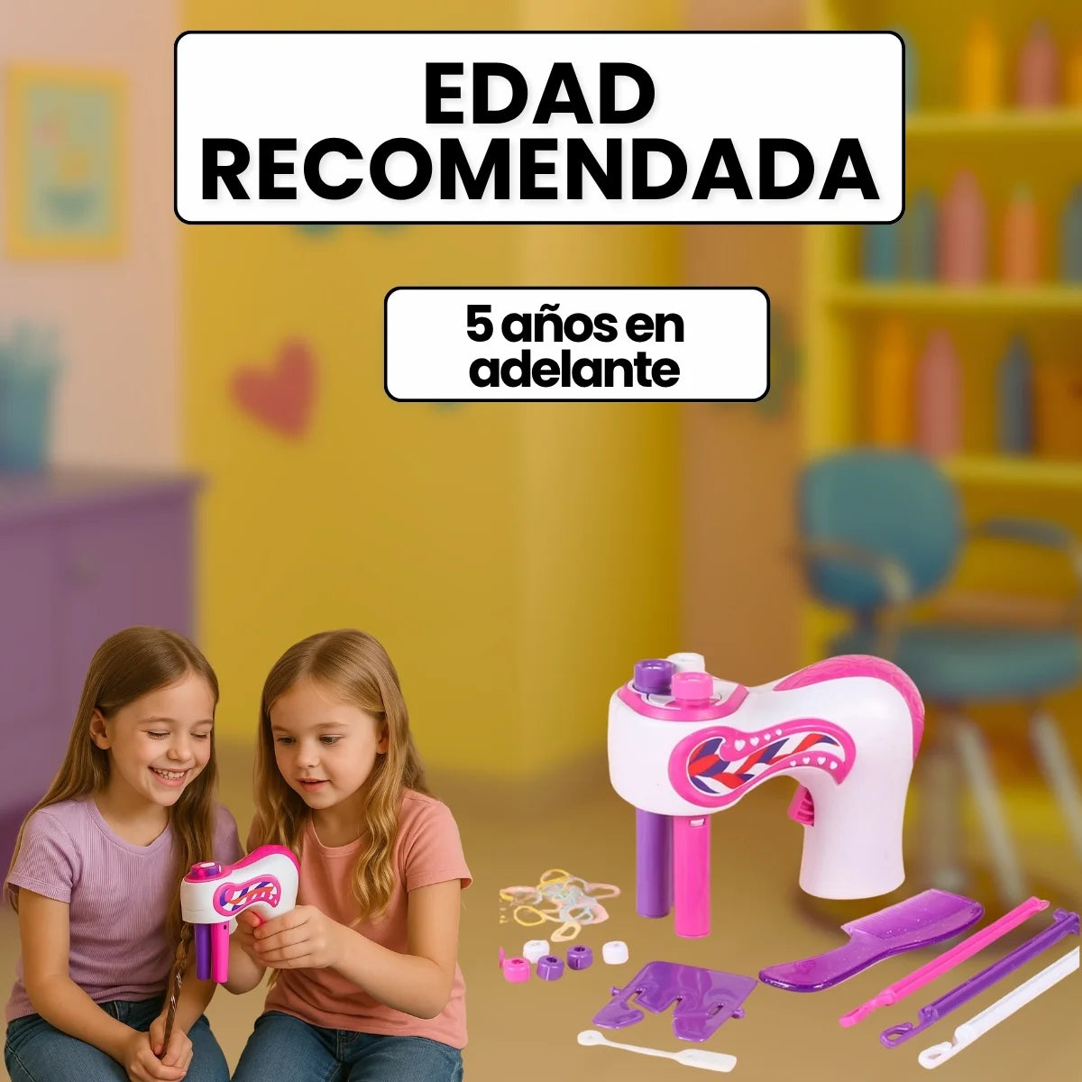 Set De Cabello Trenzas Para Niñas