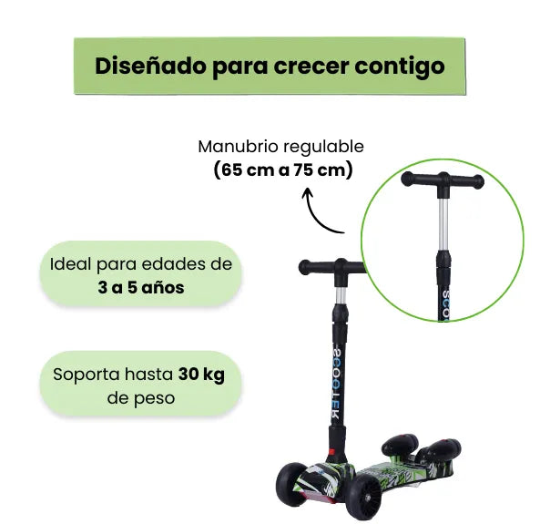 Scooter Humo Para Niñas Y Niños