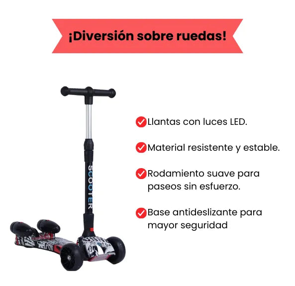 Scooter Humo Para Niñas Y Niños