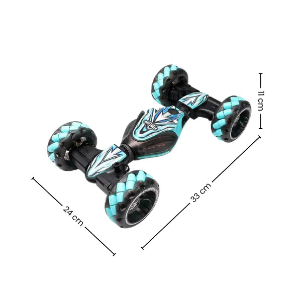 Carro RC Reloj 360° Todoterreno con Efecto Humo, Control Remoto Y Pulsera por Gestos