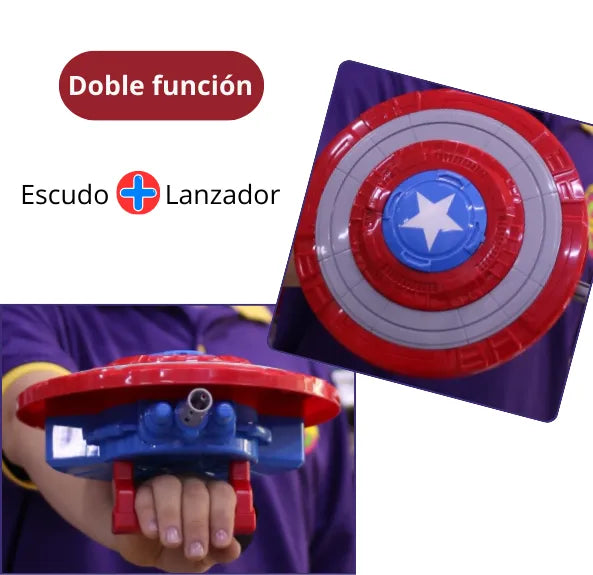 Escudo Lanzador de Hidrogel Capitán América