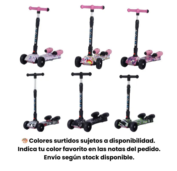 Scooter Humo Para Niñas Y Niños