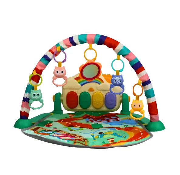 Tapete Gimnasio Musical Pequeño para Bebé con Piano, Sonidos, Luces y