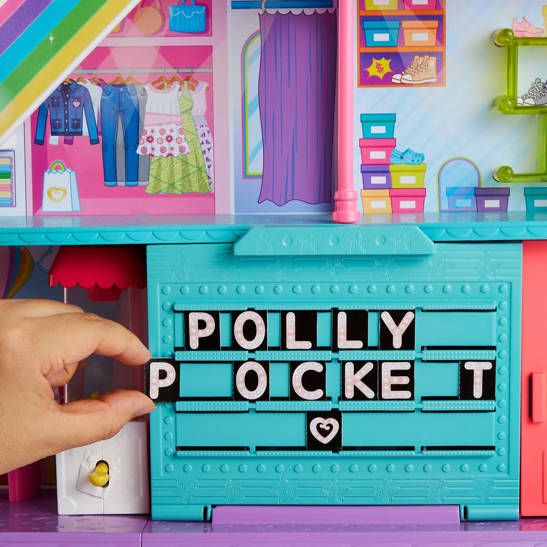 Polly Pocket Set de Juego Centro Comercial de Dulces Sorpresas HHX78