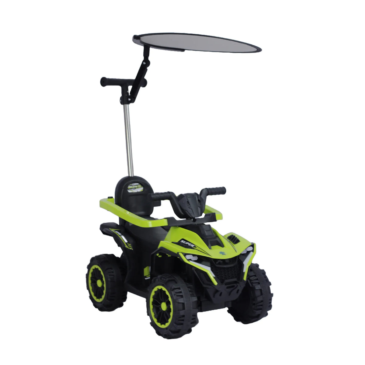 Montable Cuatrimoto Pequeña Para Niños Con Guía, Luces y Bluetooth