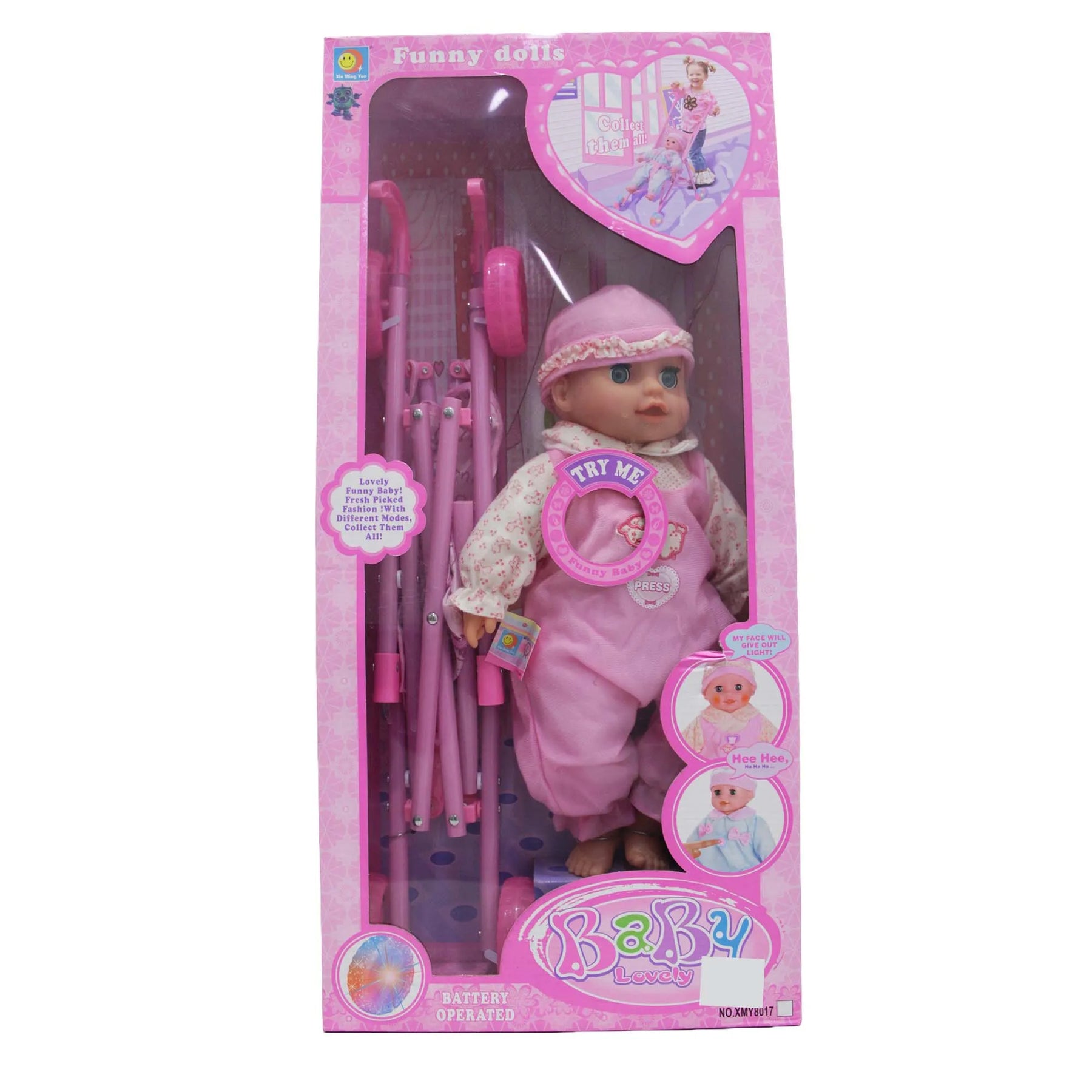MUÑECA MAS COCHE LUCES