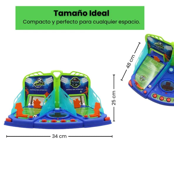 Juego de Futbolín doble de Mesa Infantil con Luces, Sonidos y Marcador Digital