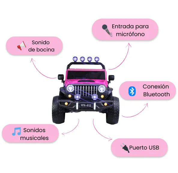 Montable Running Eléctrico Niñas Con Música, Luces, Bluetooth Y Control Remoto