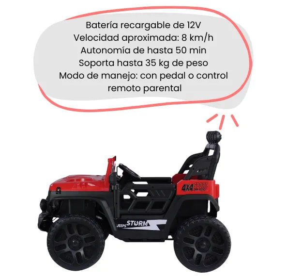 Montable Running Eléctrico Niños Con Música, Luces, Bluetooth Y Control Remoto