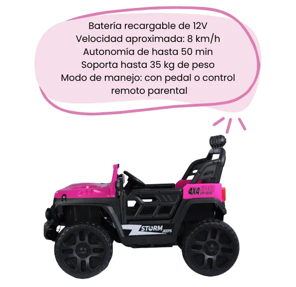 Montable Running Eléctrico Niñas Con Música, Luces, Bluetooth Y Control Remoto