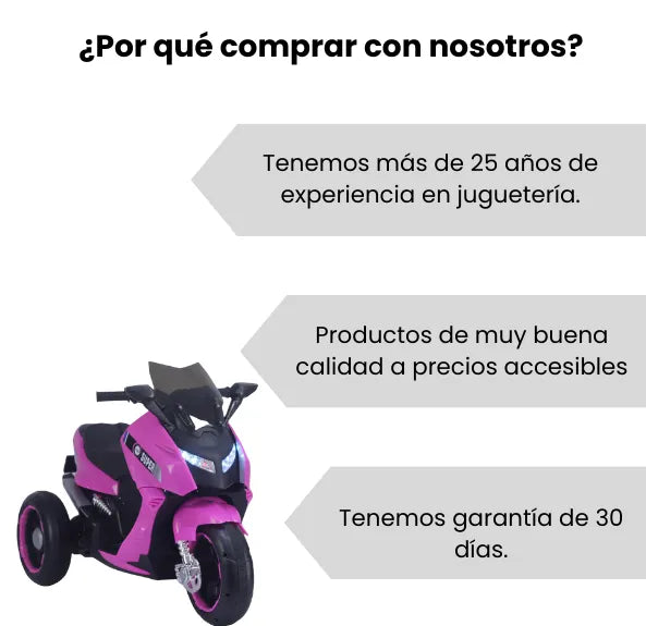 Montable Moto Max Eléctrica Recargable Para Niñas Con Luces Y Bluetooth
