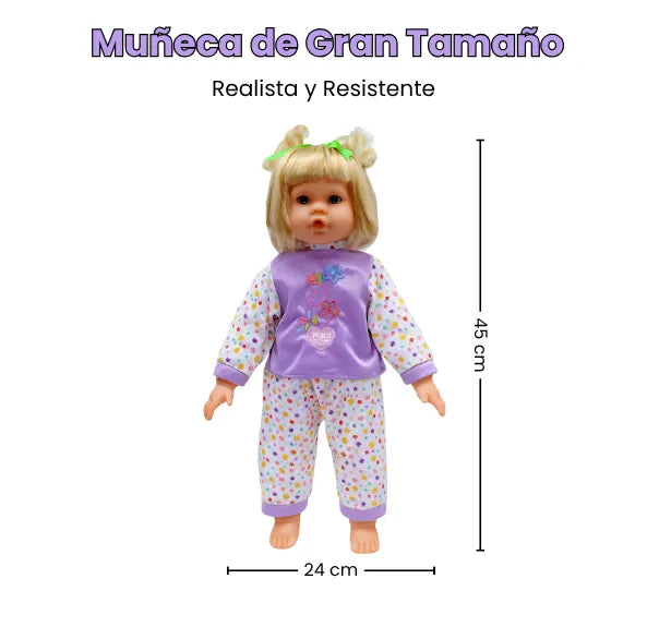 Muñeca 5 Sentidos Interactiva Que Habla Canta y Responde al Tacto 28 Funciones