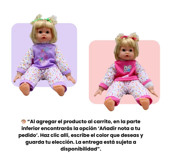 Muñeca 5 Sentidos Interactiva Que Habla Canta y Responde al Tacto 28 Funciones