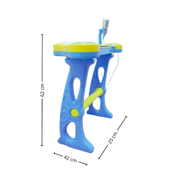 Piano Infantil con Micrófono, Silla, Luces, Sonidos Y Conexión MP3