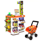 Supermercado Infantil con Carrito y Caja Registradora 60 Piezas Luces y Sonido