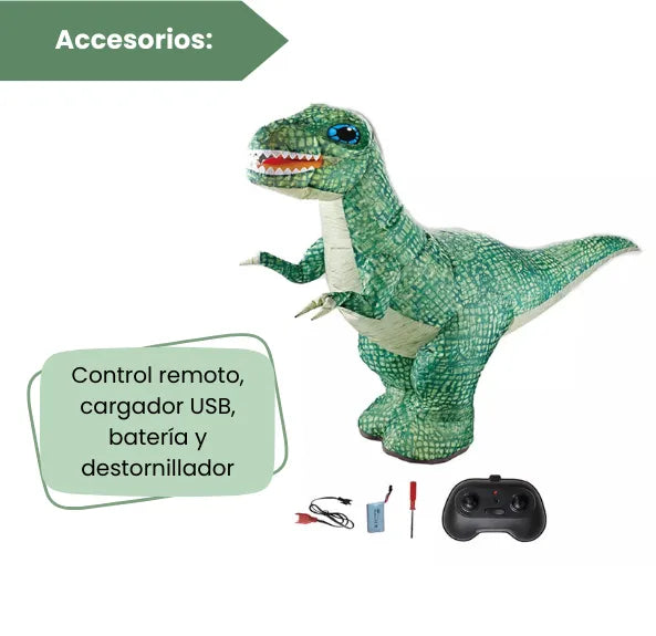 Dinosaurio Inflable a Control Remoto Juguete Interactivo para Niños