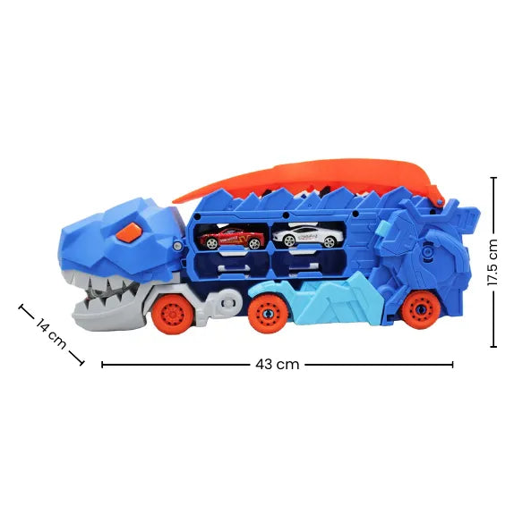 Pista Niñera Dinosaurio Transportadora Transformable 2 en 1 Para Niños
