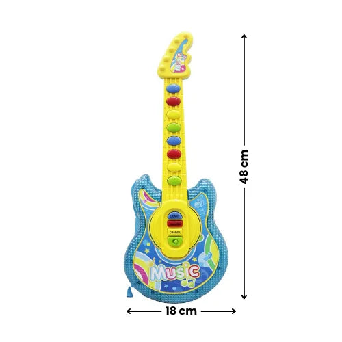 Guitarra Musical Con Microfono Luces Y Sonidos De Juguete Para Niños Y Niñas