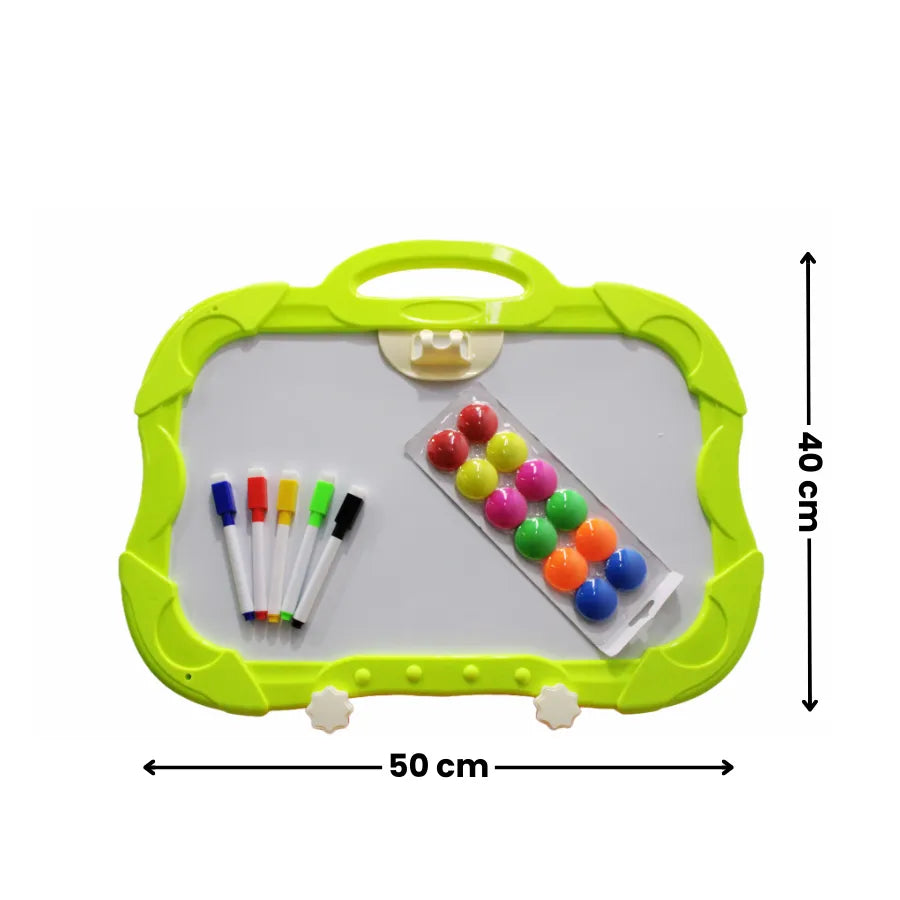 Tablero Doble Para Niñas Y Niños Con Accesorios