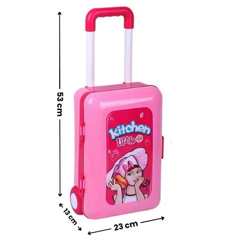 Cocina Rodachines Con Accesorios Para Niña