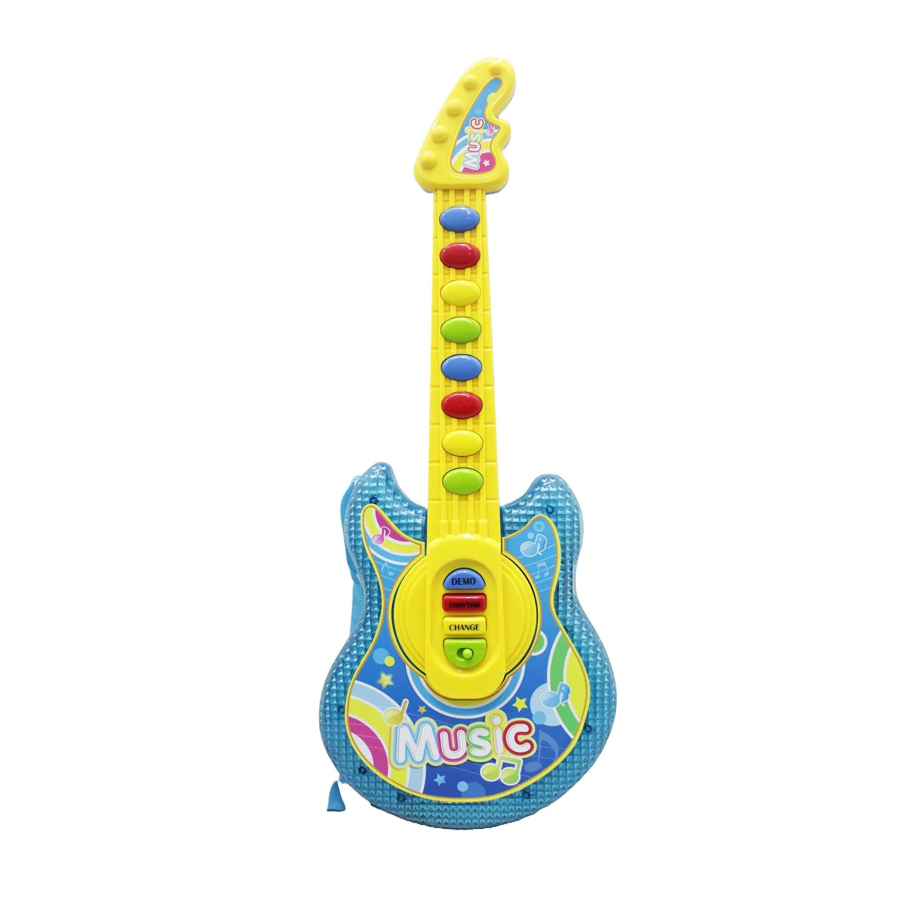 Guitarra Musical Con Microfono Luces Y Sonidos De Juguete Para Niños Y Niñas