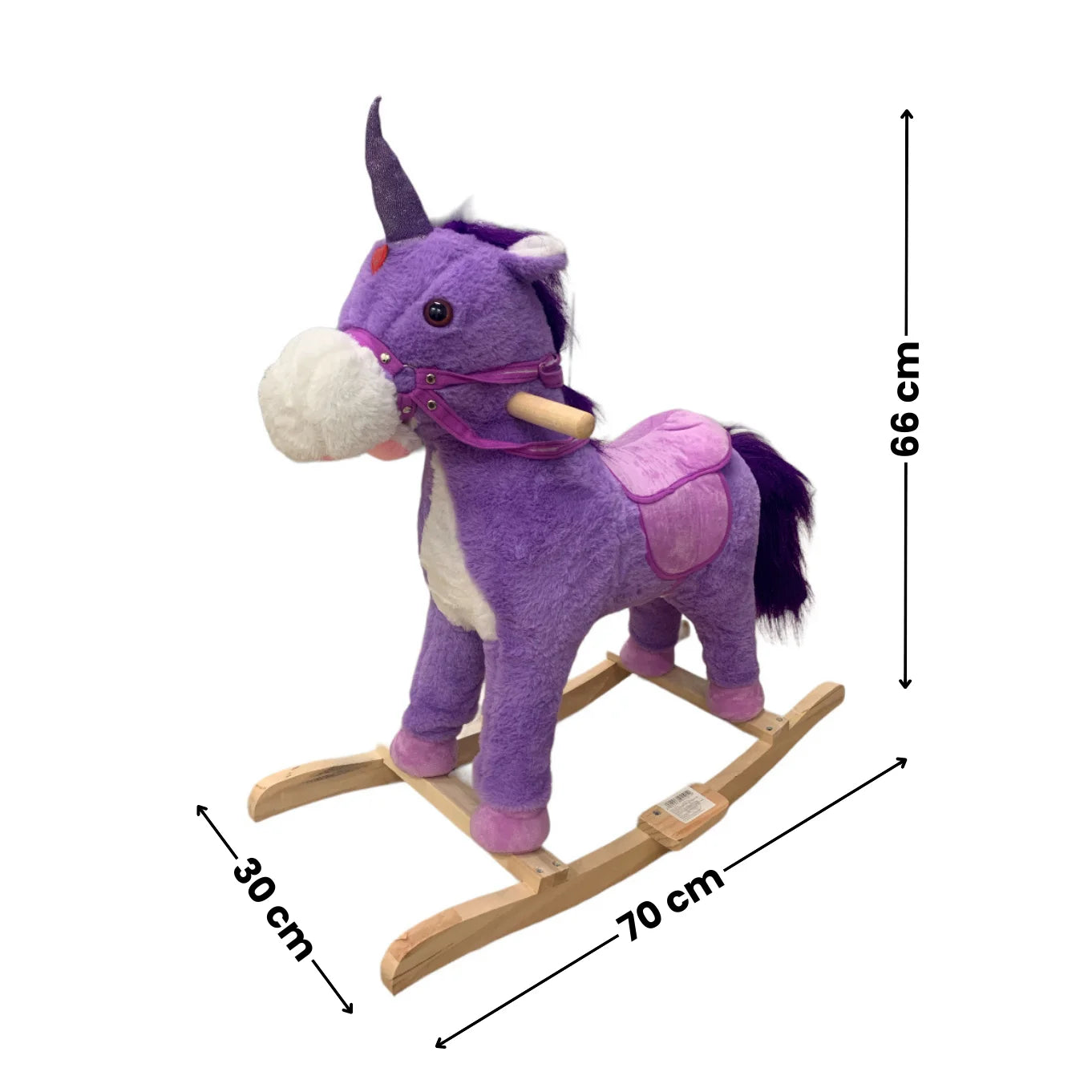 Caballo Balancín Montable Para Niña Con Luces Sonidos Y Movimientos