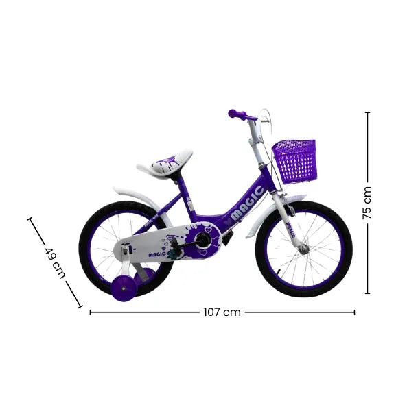 Bicicleta Infantil Rin 16 Para Niña Con Llantas Auxiliares