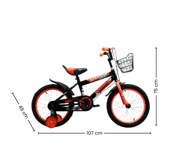Bicicleta Infantil Rin 16 Para Niño Con Llantas Auxiliares
