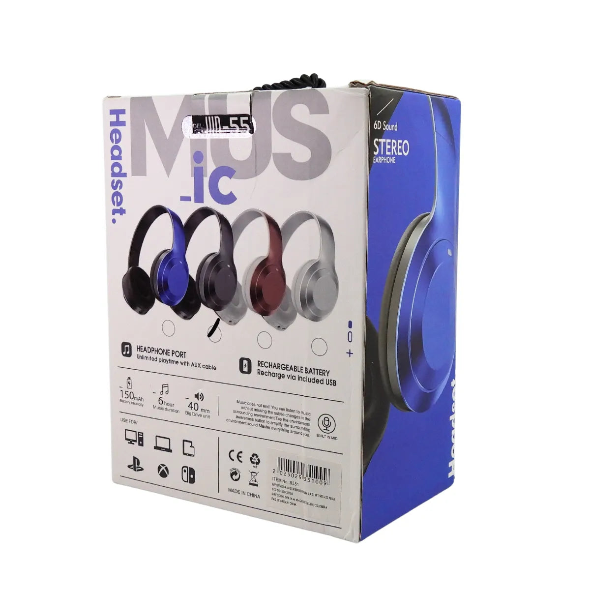 DIADEMA BLUETOOTH GDE