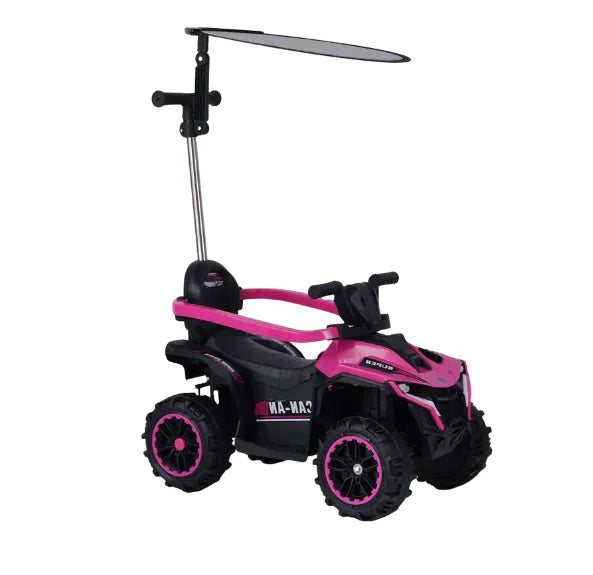 Montable Cuatrimoto Pequeña Para Niñas Con Guía, Luces y Bluetooth