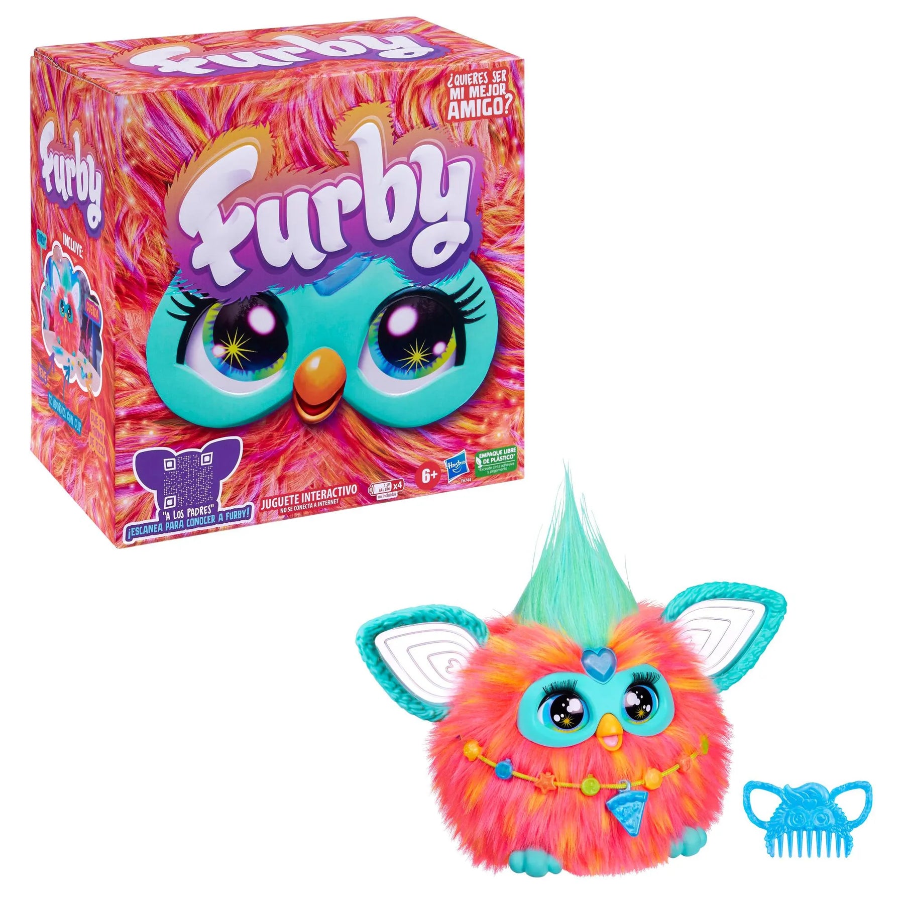 Peluche Furby Interactivo Coral F6744