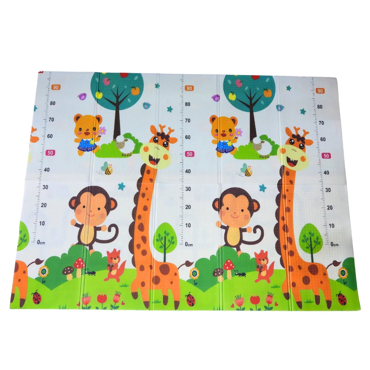 Tapete De Juego Plegable Para Bebé Doble Faz Acolchonado Y Antideslizante