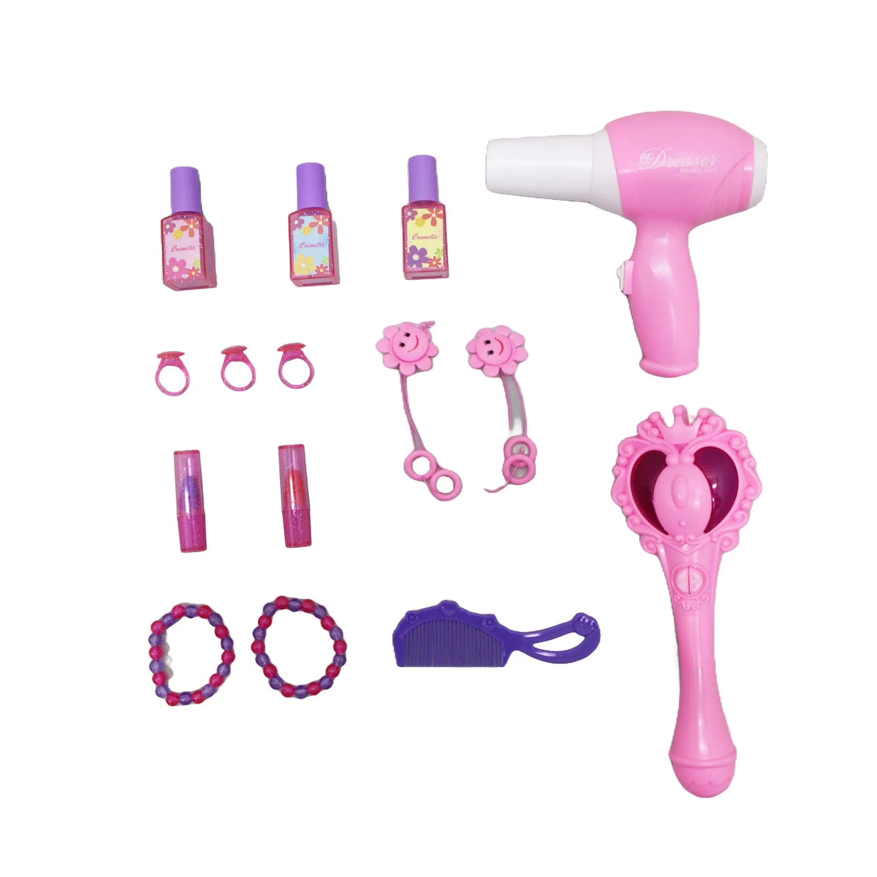 Tocador Mágico Para Niña Con Luz Sonido Silla Y Accesorios