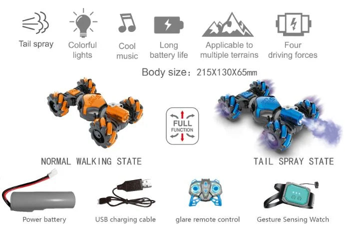 Carro Rc Reloj Peq