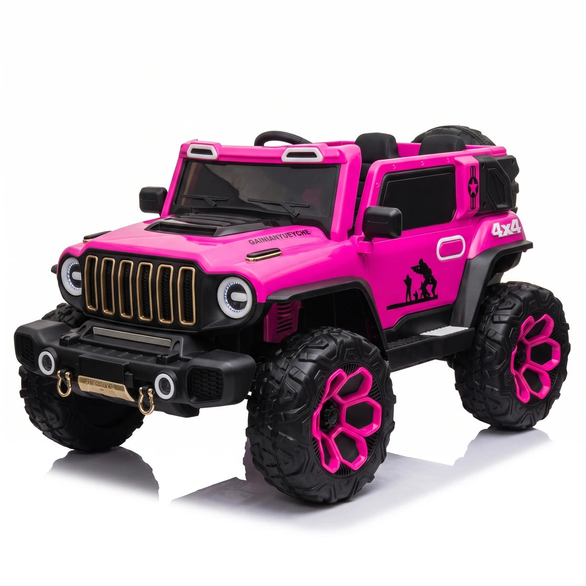 Montable Campero Grande con Control Remoto, Luces, Sonidos y Bluetooth