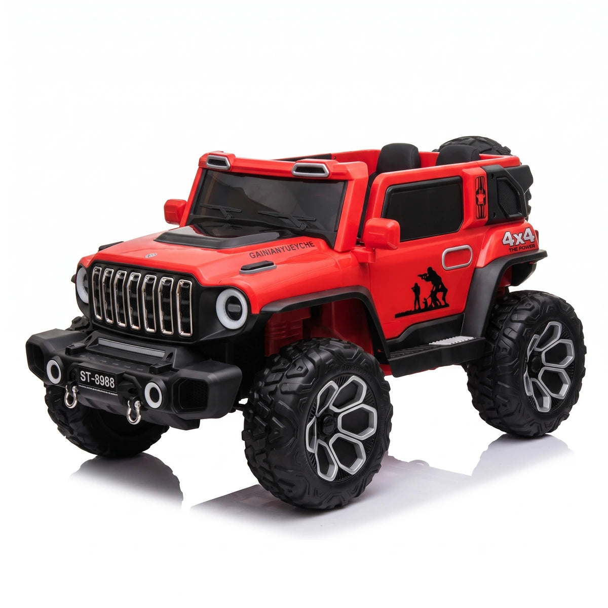 Montable Campero Grande Rojo Para Niño