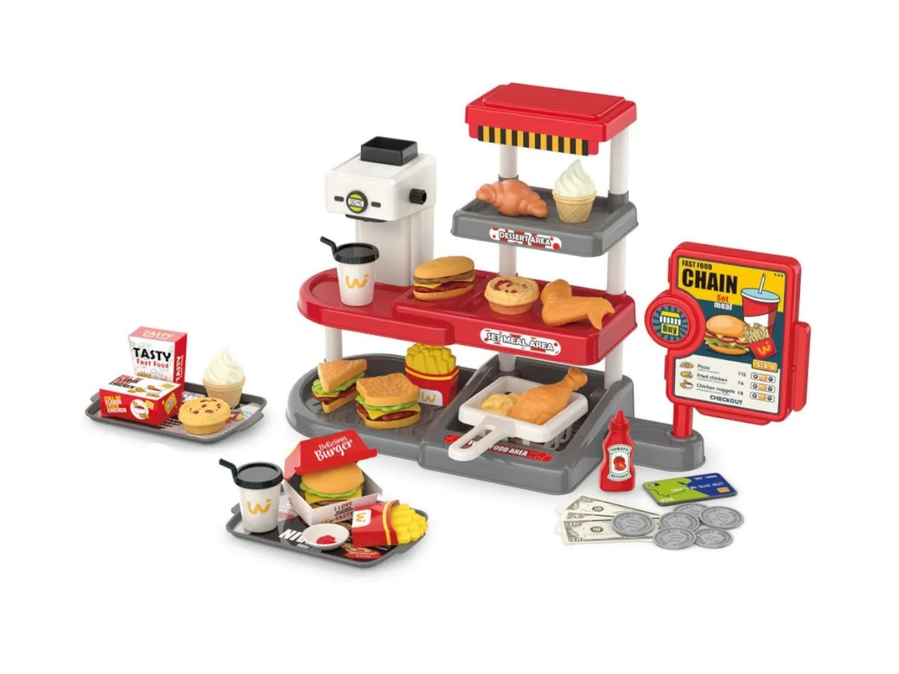 Set De Comidas Rapidas Para Niñas Y Niños - Main Image