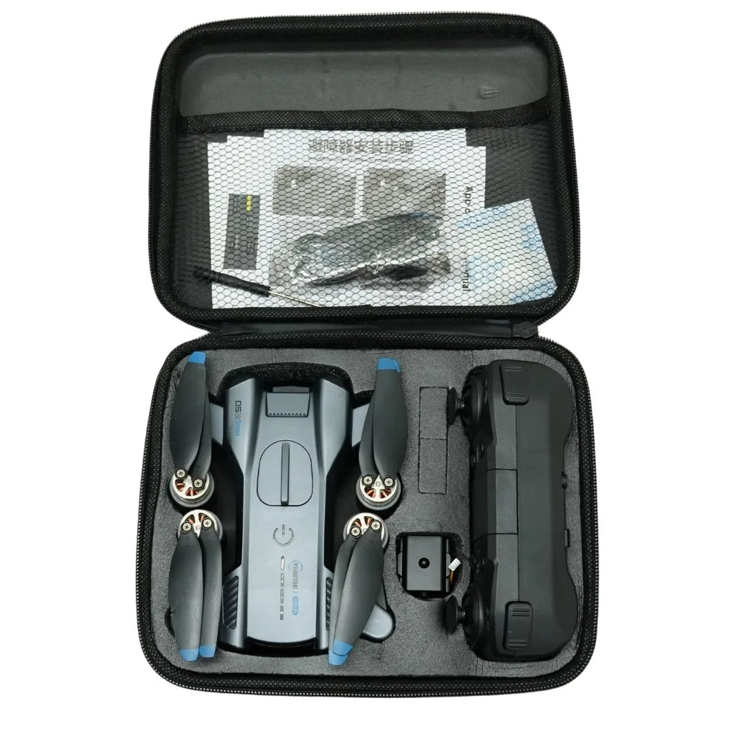 Drone Mediano Plegable 4K con Cámara HD, Motor Brushless y Control Remoto