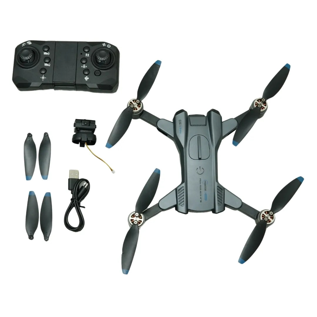 Drone Mediano Plegable 4K con Cámara HD, Motor Brushless y Control Remoto