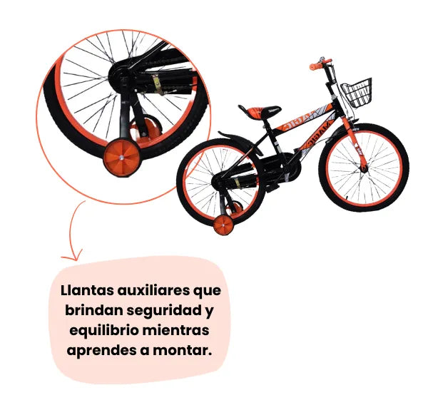 Bicicleta Infantil Rin 20 Para Niño