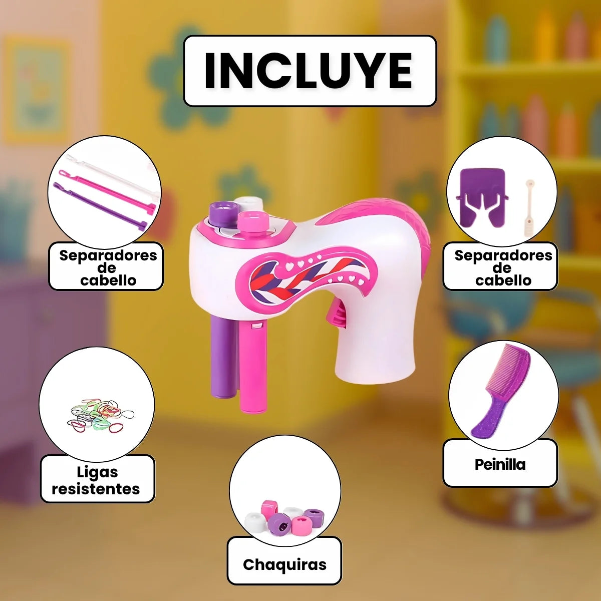 Set De Cabello Trenzas Para Niñas