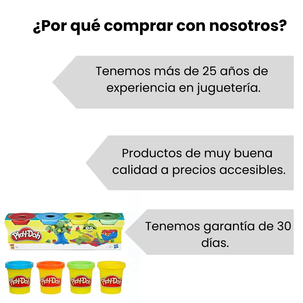 Play Doh Mini Empaque Por 4