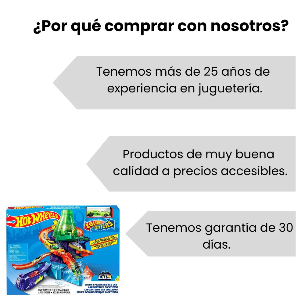 Hot Wheels Color Shifters Laboratorio Científico CCP76