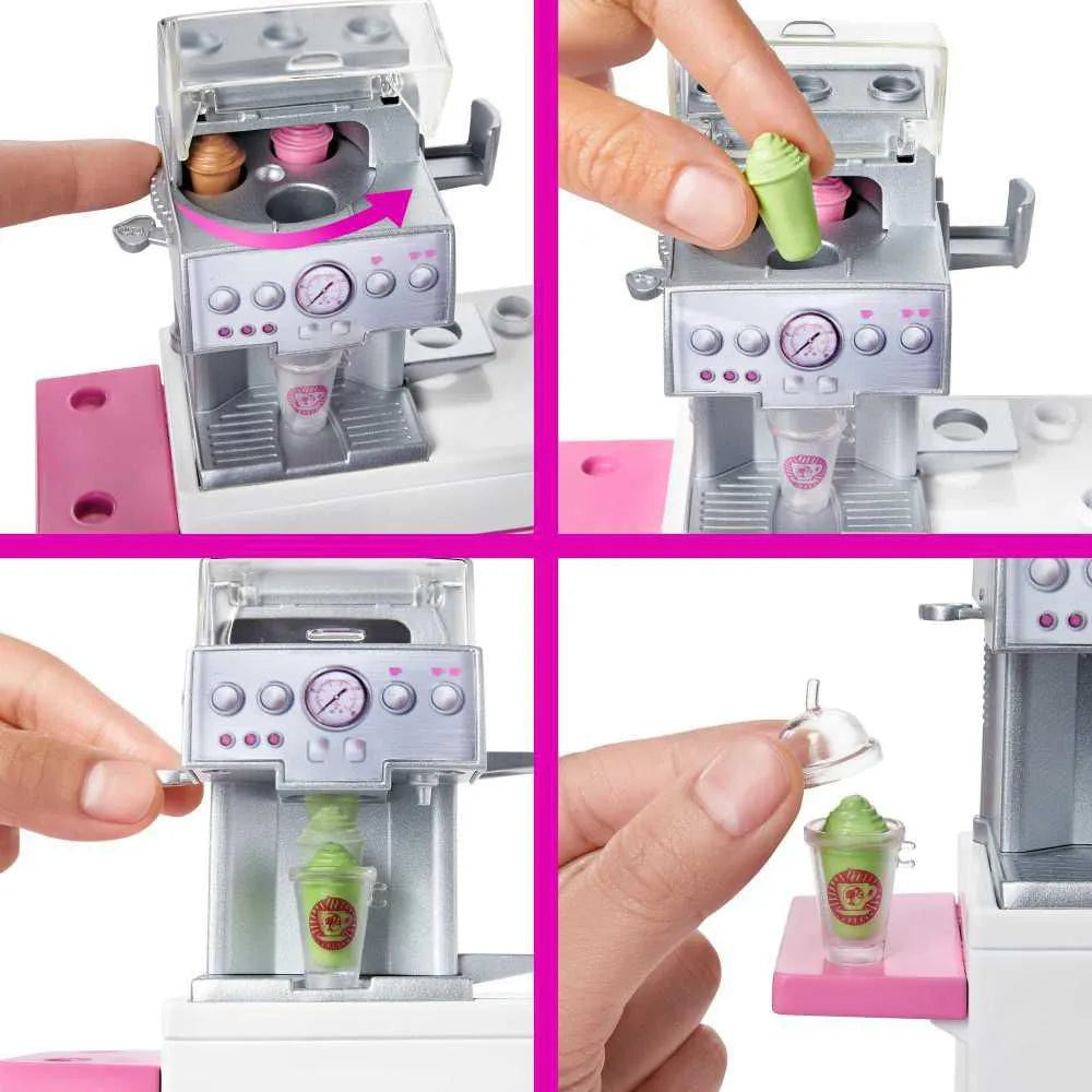 Barbie Y Su Cafetería Con Accesorios Para Café Gmw03